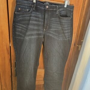 Lee Women's Straight Jeans in Dark Blue Wash